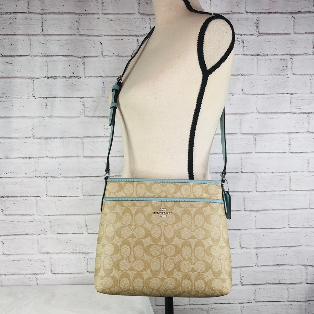 2PCS Coach Zip File Crossbody Wallet Set - Picture 7 of 8